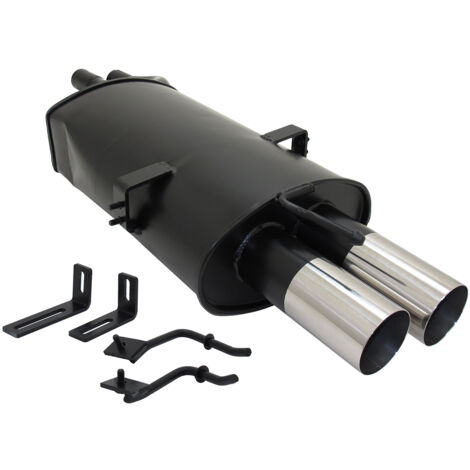 Échappement arrière sport pour BMW series 3 E46 2000- 320/325/330 2 sortie 76mm