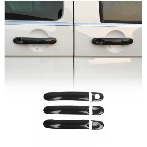 OMAC Couverture poignée de porte Compatible avec VW Transporter T5 2003-2015 3 Portes carbone 6Pcs (1/5)