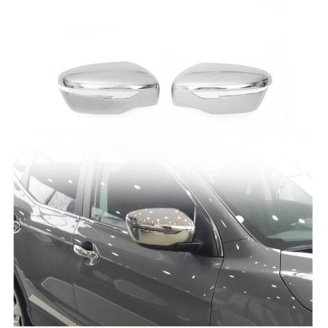 Coques de Rétroviseurs pour Nissan Juke FL 2014-2019 2x Plastique ABS Chromé