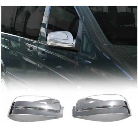 Coques de Rétroviseurs pour Mercedes Vito W639 2010-2014 ABS Argent (1/5)