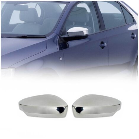 Coques de Rétroviseurs pour Skoda Rapid Berline 2012-2019 en Acier Chromé Argent (1/5)