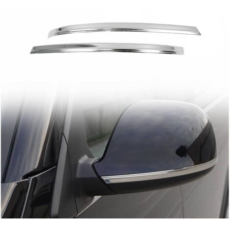OMAC Garniture de Coque de Rétroviseur Compatible avec VW Amarok 2010-2021, Bande décorative de Rétroviseur, Argent 2 Pcs (1/5)
