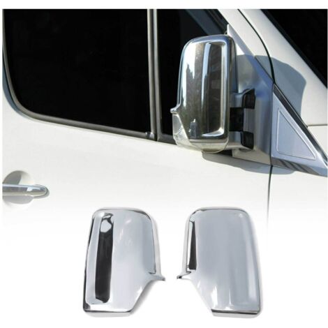 Coques de Rétroviseurs pour Mercedes Sprinter VW906 2006-2018 en ABS Argent