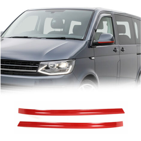 OMAC Garniture de Coque de Rétroviseur Compatible avec VW Transporter T6.1 2019-2021, Bande décorative de Rétroviseur, Argent 2 Pcs