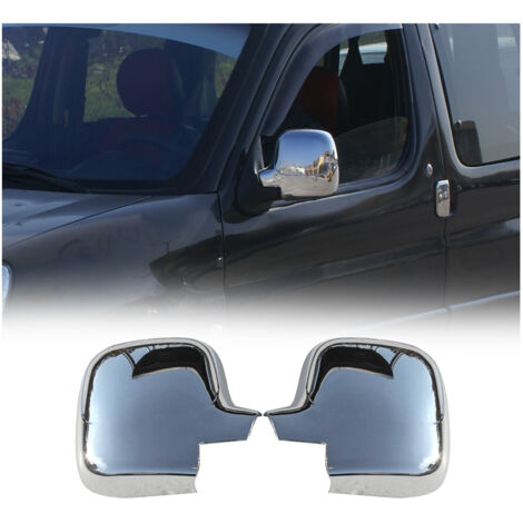 Coques de Rétroviseurs pour Citroen Berlingo II 2008-2012 Pre-FL en ABS Argent (1/5)