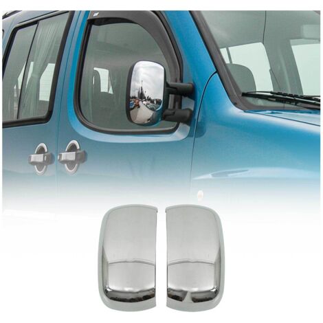 Coques de Rétroviseurs pour Fiat Doblò 2000-2010 en ABS Argent (1/5)