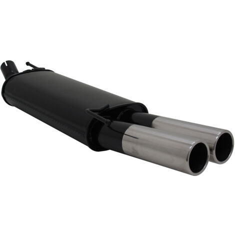 Échappement VW Golf 3 4 Cabrio 2 sorties 2 x 76mm en acier inoxydable avec ABE (1/5)