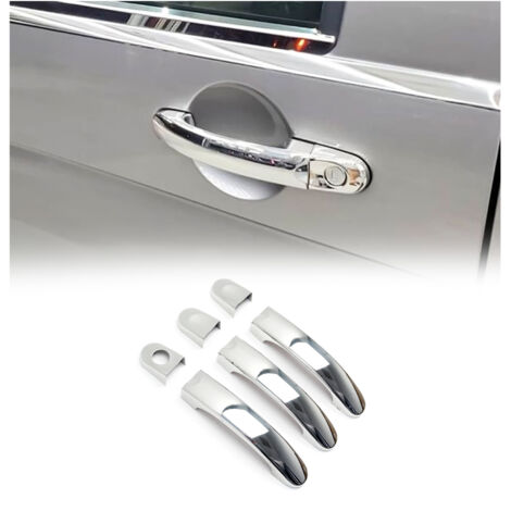 OMAC Couverture Poignée de porte Compatible avec VW Multivan T5 2003-2015 3 Portes Acier 6Pcs (1/5)