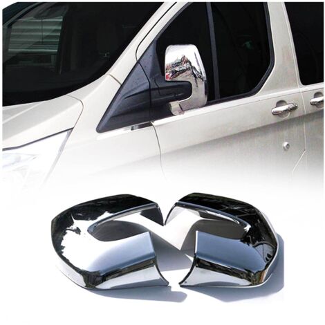Coques de Rétroviseurs pour Ford Transit Tourneo Custom 2013-2022 en ABS Argent