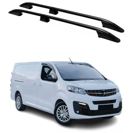 Barres de Toit longitudinales pour Opel Vivaro C 2019-2026 L3 Long Aluminium Noir