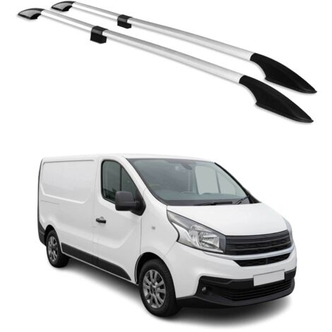 Barres de Toit longitudinales pour Fiat Talento 2016-2024 Aluminium Gris (1/5)