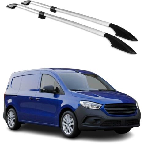 Barres de toit longitudinales pour Mercedes Citan 2021-2026 L2 empattement long Aluminium Gray 4 Pcs (1/5)