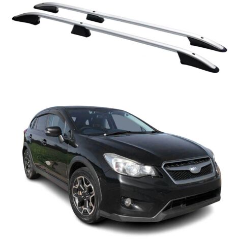 Jeu de Barres de Toit Gris (Elegance) en Aluminium pour Subaru XV 2012 (1/5)