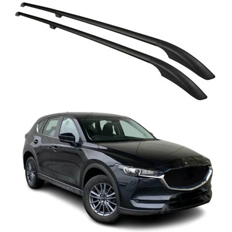 Barres de Toit longitudinales pour Mazda CX-5 2017-2025 Aluminium Noir