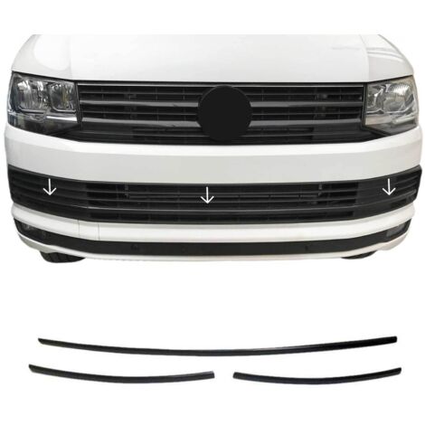 Moulure de Grille de Calandre Compatible avec VW Caravelle T6 2015-2023, Garniture Baguette de Calandre en Carbone Noir (1/5)