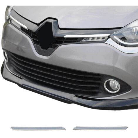 Moulure Garniture de Pare-chocs Avant Compatible avec Renault Clio 2012 à 2019, Moulure Bande en Acier Inoxydable Argent (1/5)