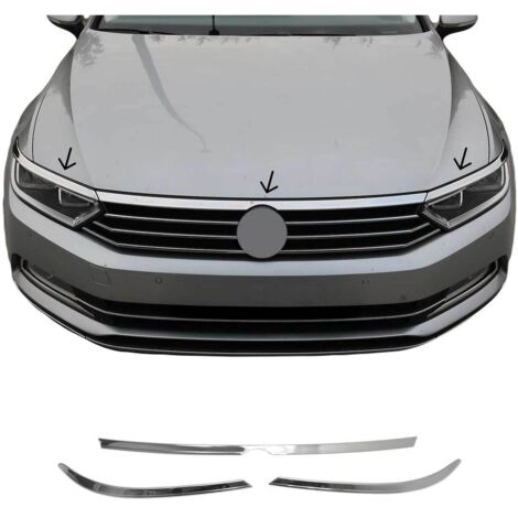 VW Passat B8 Grille de calandre - Baguettes chromées en INOX - 3 pièces (1/5)