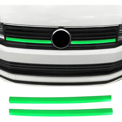 Moulure de Grille de Calandre Compatible avec VW T6 2015-22, Garniture Baguette de Calandre en Acier Inoxydable Vert (1/5)