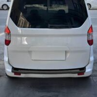 OMAC Protection Seuil Coffre Pare-Chocs Arrière Compatible avec pour Ford Transit Tourneo Courier 2014-2023 ABS Noir