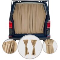 Rideaux De Porte Hayon pour VW Grand California H3 Beige Tissu