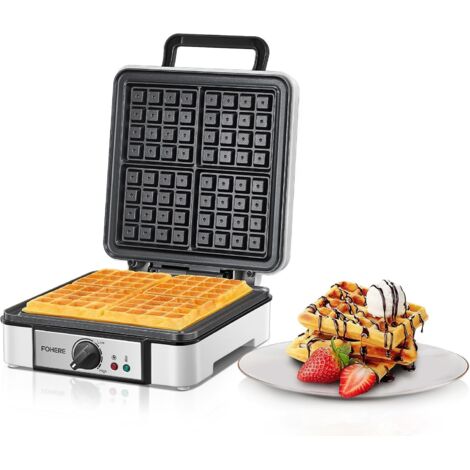 Gaufrier XXL, 4 gaufres, appareil à panini, gaufrier avec grill électrique
