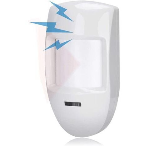 Détecteur de Mouvement PIR Double Filaire 12V, Alarme capteur Infrarouge, Alarme de système de sécurité Domestique pour magasins/Maisons/immeubles de Bureaux/usines. (1/5)