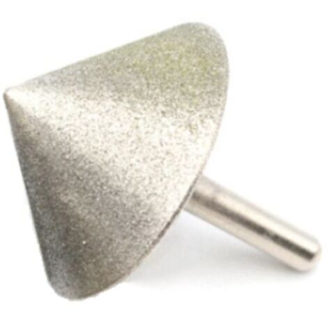placage diamant cône chanfrein tête de meulage 90 Dregree pour pierre Jade verre forage chanfrein outils de meulage,30mm (1/2)