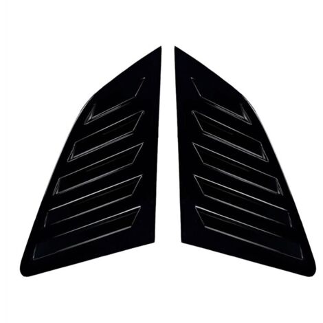 Volets de Fenêtre Arrière Triangulaires pour Voiture, Garniture Protection A3 S3 8V Hatchback 2014-2020, Noir Brillant