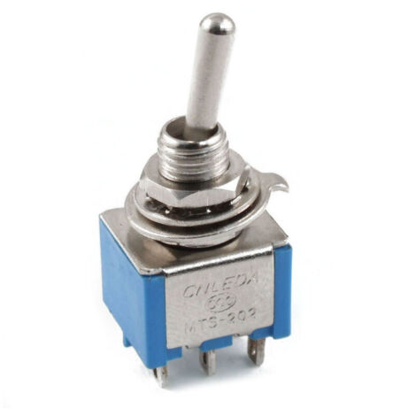 CA 3A / 250V 6A 125V 6 broches DPDT On Interrupteur a bascule 2 positions Bleu (1/3)