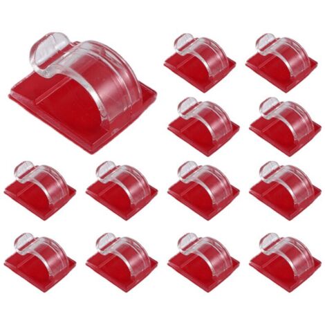 Crochets pour Guirlandes Lumineuses Extérieures, Paquet de 50 Clips, Crochet Transparent avec Supports Adhésifs Imperméables Lampe