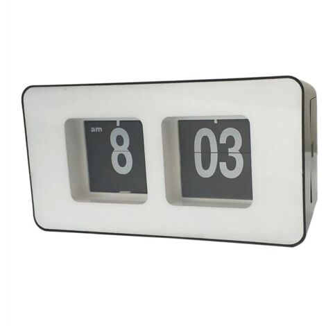 Horloge de Bureau Numérique à Rotation Automatique, Alimentée par Piles, Grand Écran, pour la Décoration , Chambre Coucher et Du Bureau. A