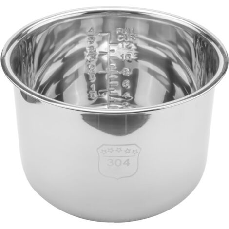 6L Autocuiseur Pot IntéRieur Riz Doublure en Acier Inoxydable Minute