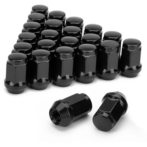 24 éCrous de Roue 12 X 1,5 à ExtréMité FerméE, pour Cruiser 2007-2022, 2001-2007 Sequoia Black (1/4)