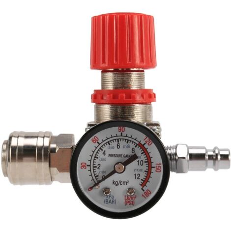 Air Compressor Pressure Regulator Reduction Valve 12 Bar Connection (1/4)