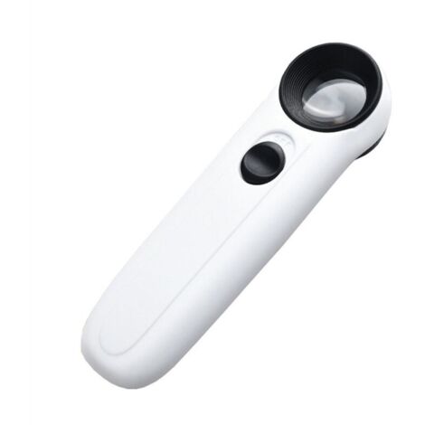 Loupe 40X avec lumière, portable, pour bureau, lecture, évaluation de bijoux, réparation d'instruments (1/4)