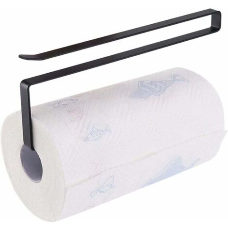 26cm Porte Rouleau de Cuisine, Porte Essuie Tout Cuisine, Support pour Rouleau de Papier sans Perçage, Support pour Rouleau de Papier sous Armoire, Porte Essuie Tout (1/4)