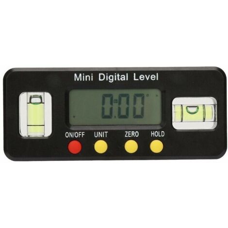 SHINING HOUSE Traceur numérique d'angles, 0 360 °, mini niveau de torpille et inclinomètre numérique, jauge d'angle électronique, 100 mm, avec bulle d'air pour mesure horizontale verticale (100 mm) (1/4)