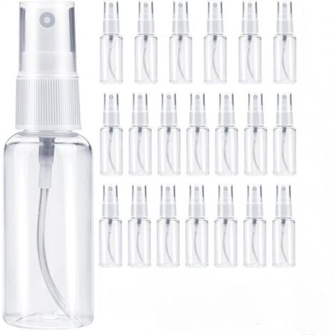 30ml Flacon Spray Vide 20 Pièces Vaporisateur Parfum Vide Voyage Bouteille Spray Vide Flacons et Vaporisateurs Plastique Rechargeable Flacon Pompe Vide Atomiseur pour Cosmétique (Transparent) (1/4)