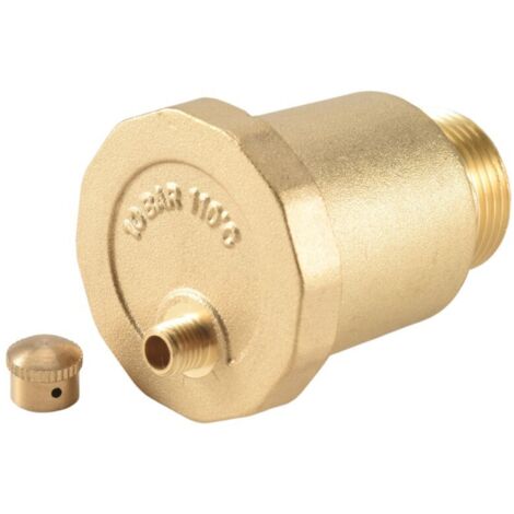 Soupape D'AéRation Automatique en Laiton Filetage Mâle 3/4 Pouces pour Outils de Surpression Chauffe-Eau Solaire (1/4)