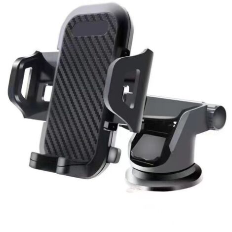 Support Telephone Voiture, Attache Telephone Ventouse,Porte Téléphone Rotatif Rotation 360°& Un Bouton Libération, Ventouse Ultra Puissante pour Tableau Bord/Pare-Brise (1/3)