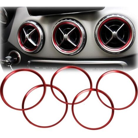 Paquet de 5 anneaux de garniture de ventilation pour Mercedes Benz classe A A180 A200 A250 W176 (1/4)
