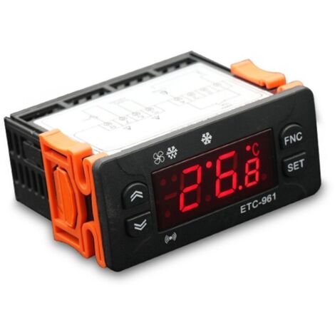 ETC-961 Thermostat RéGulateur de TempéRature ContrôLe L'Humidité ThermomèTre HygromèTre Alarme RéFrigéRation 220V Capteur