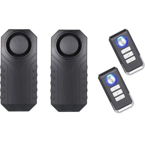 Alarme de vélo, antidémarrage de moto avec télécommande, 113 DB super fort (lot de 2) (1/5)