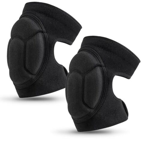 Genouillères, Genouillères De Jardin De Protection, Genouillères Pour Le Travail, Genouillères De Jardin Genouillères Antidérapantes Pour Jardinage, Travaux, Jogging, Vtt (Noir, 1 Paire) (1/4)