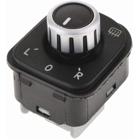 Bouton de commutateur de réglage du rétroviseur latéral chromé OEM 5ND959565B pour Jetta MK5 Golf MK5 MK6 Rabbit Eos Passat