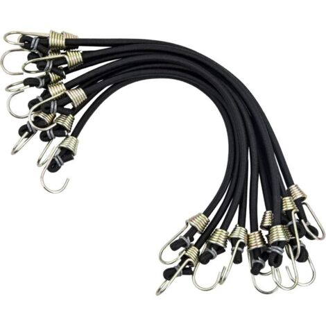 10 Pcs Elastiques Tendeurs Robustes Tendeurs avec Crochets Court Tendeur 12.12in (1/4)