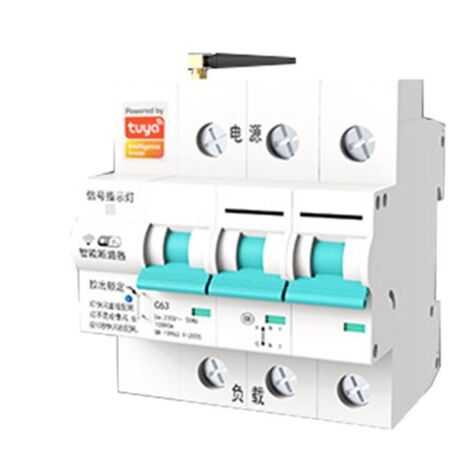 Disjoncteur intelligent Tuya WIFI temporisé 63 A 3P