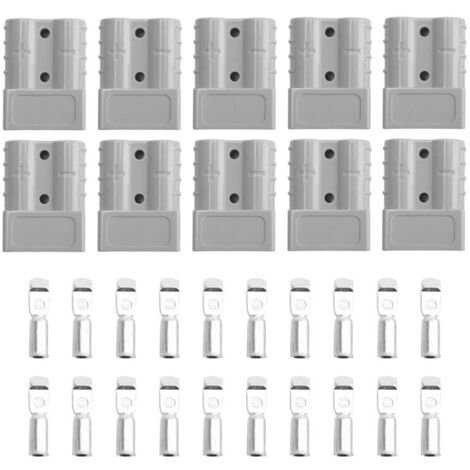 10Pcs for Anderson Style Plug Connectors DC Power Tool 50A 12-24V (1/4)