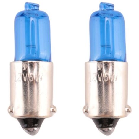 2X H6W BAX9S 6W Lampe de Stationnement une Marqueur Voiture au XéNon Blanc 12V 5000K (1/4)
