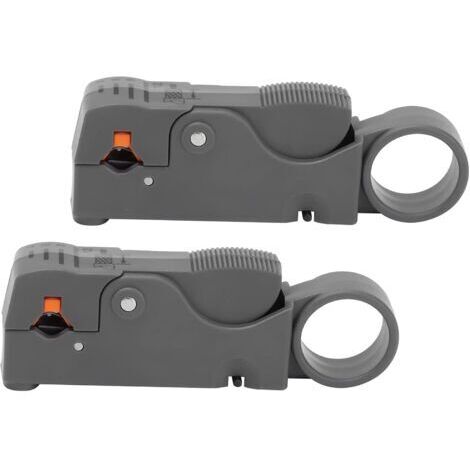 Outil de dénudage de câble coaxial, dénudeur de fil léger Outil de coupe de fil Outil de dénudage de fil Conception à double lame pour câble pour fil (1/5)